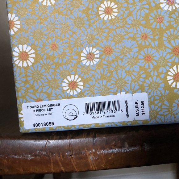 Wedgwood England Other Wedgwood Tea Garden Lemon Ginger 3pc Set Poshmark